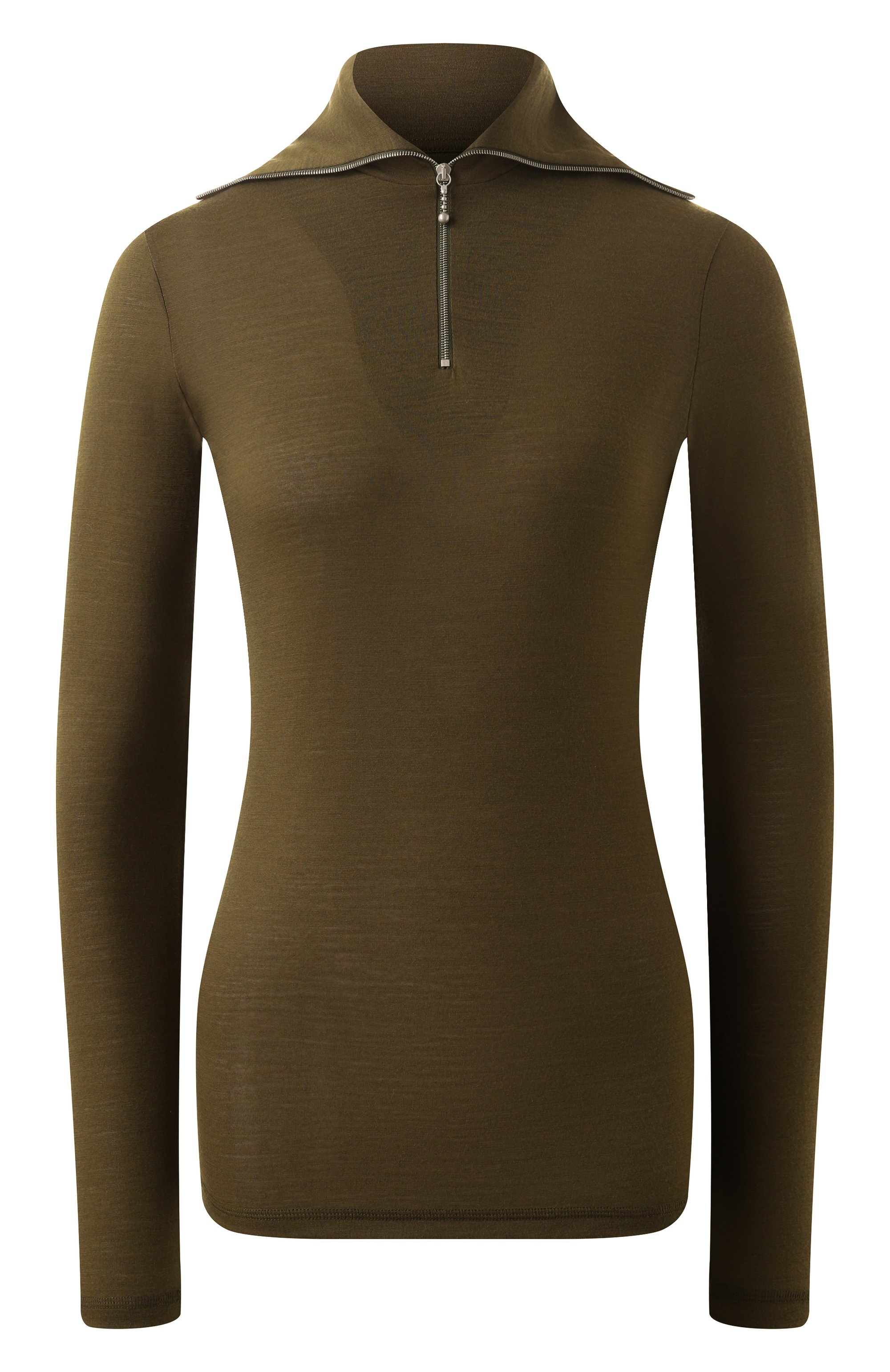 Пуловер JIL SANDER хаки цвета по цене 49800 руб., арт. J40GC0021-J70021, фото 1 Пуловер JIL SANDER, арт. J40GC0021-J70021, фото 1