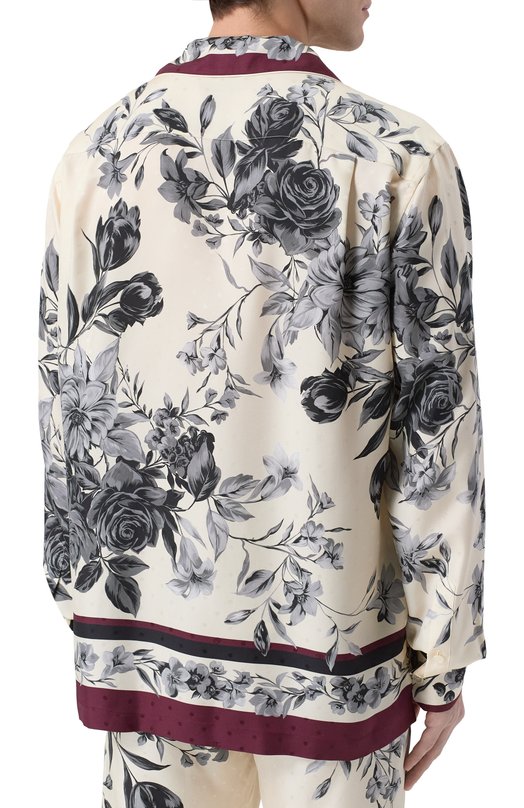 Шелковая сорочка Dolce & Gabbana G5IF1T/HI100 Кремовый  G5IF1T/HI100 Фото 4