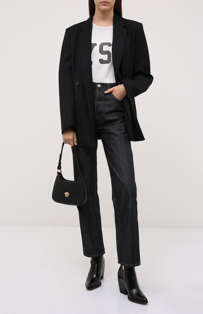 Хлопковая футболка SAINT LAURENT белого цвета по цене 49150 руб., арт. 672370/Y36JG, фото 2 Хлопковая футболка SAINT LAURENT, арт. 672370/Y36JG, фото 2