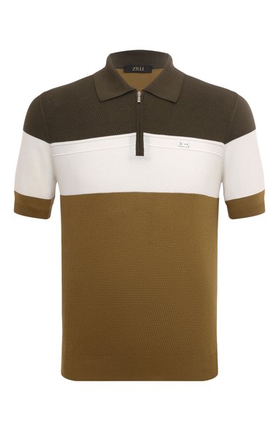 Мужская поло из шелка и хлопка ZILLI, арт. KZP002M0142VH0L00
