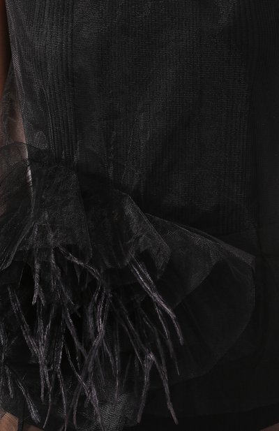 Топ с отделкой перьями DRIES VAN NOTEN, арт. 201-18636-9306, фото 5