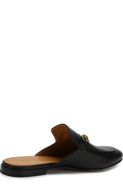 Кожаные сабо с пряжкой-трензелем GUCCI, арт. 426219/BLM00, фото 4