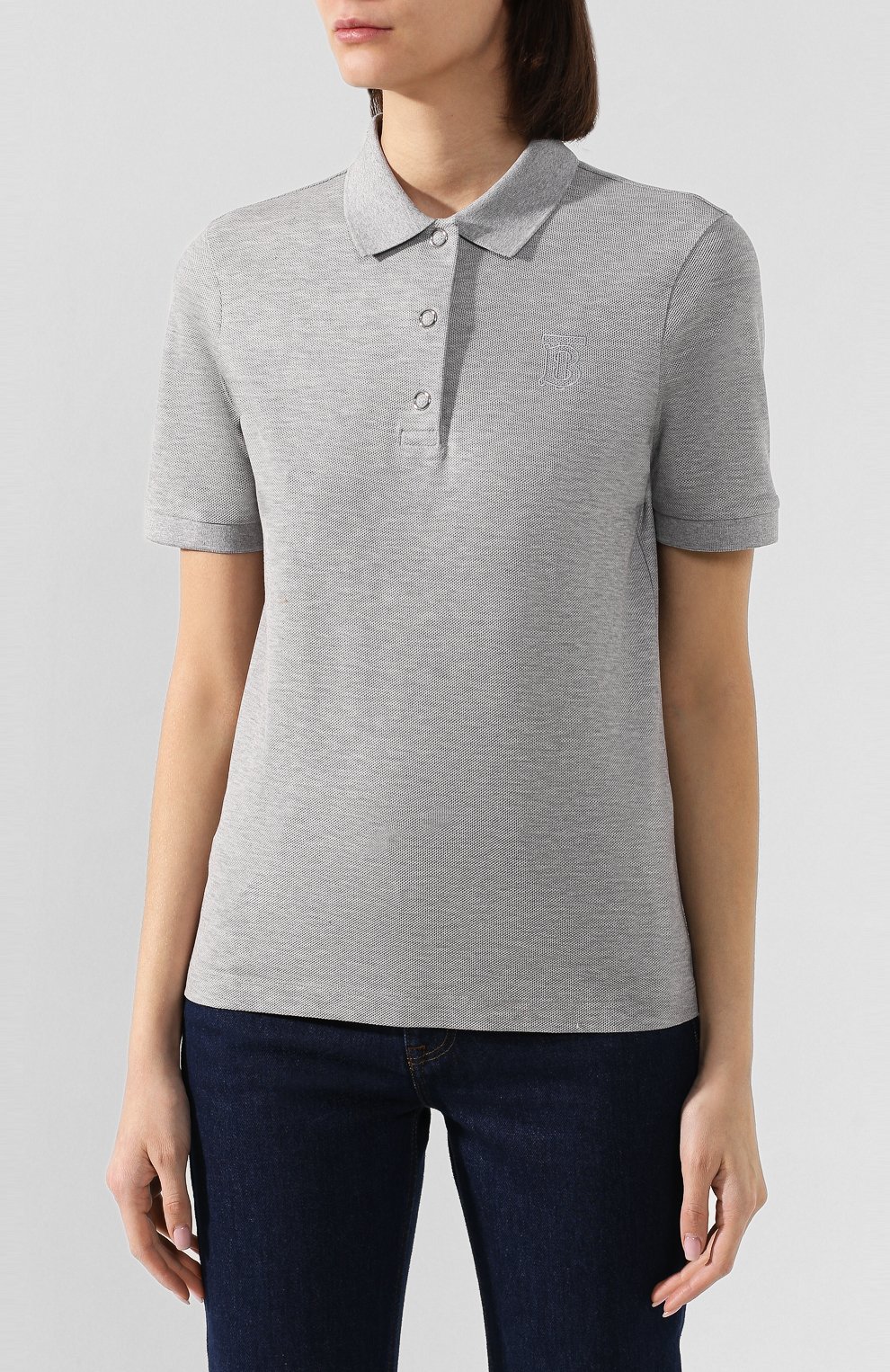 Хлопковое поло BURBERRY, арт. 8029463, фото 3