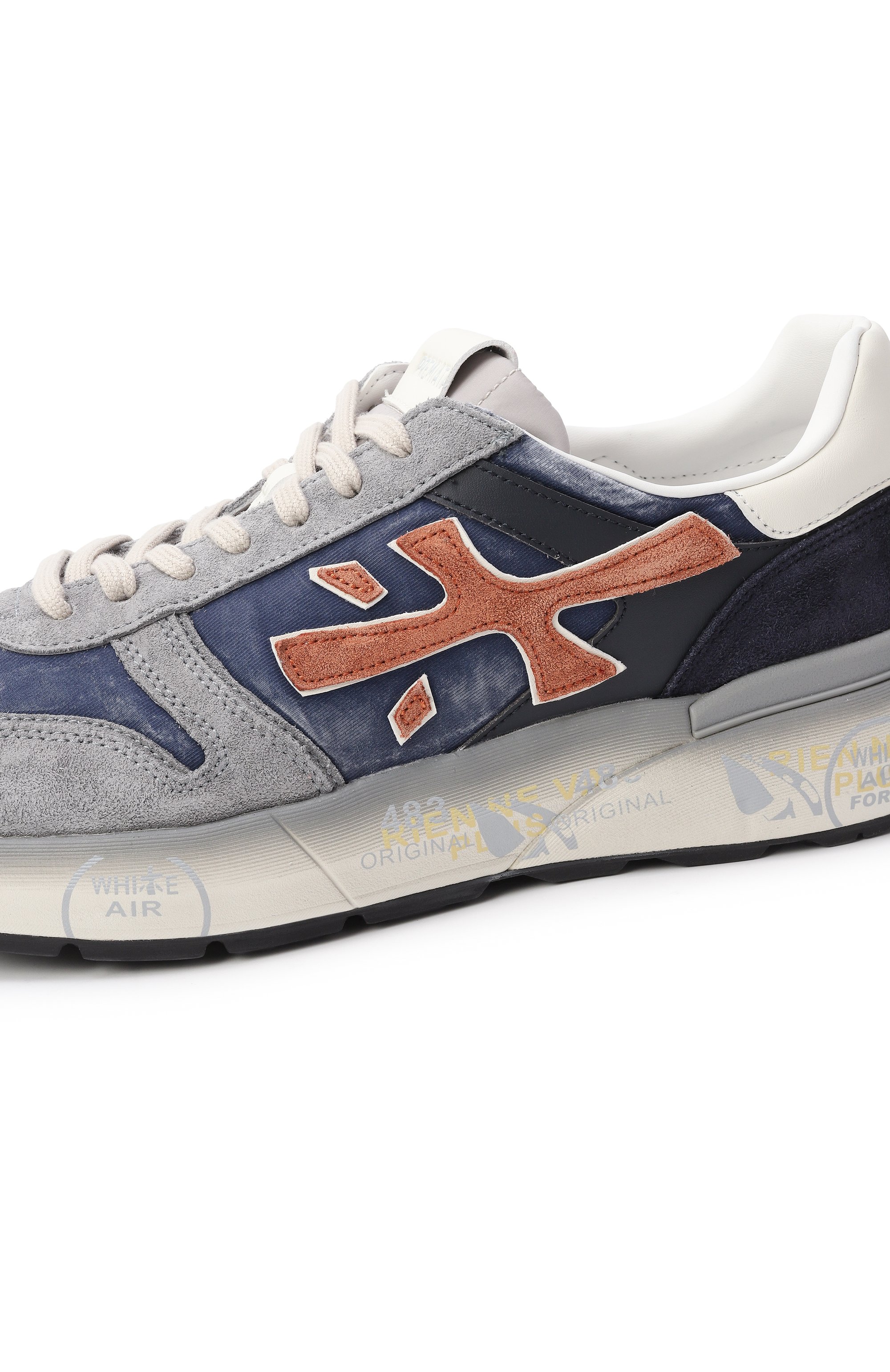 Комбинированные кроссовки mick PREMIATA синего цвета по цене 31500 руб., арт. MICK, фото 7 Комбинированные кроссовки mick PREMIATA, арт. MICK, фото 7