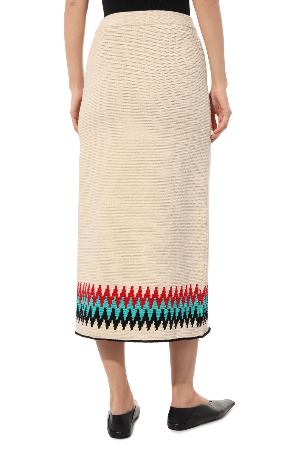 Хлопковая юбка JIL SANDER белого цвета по цене 87450 руб., арт. J40MA0135/J15402, фото 4 Хлопковая юбка JIL SANDER, арт. J40MA0135/J15402, фото 4
