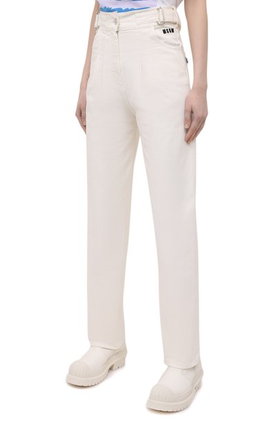 Джинсы MSGM белого цвета по цене 26900 руб., арт. 3041MDP48T 217279, фото 3 Джинсы MSGM, арт. 3041MDP48T 217279, фото 3