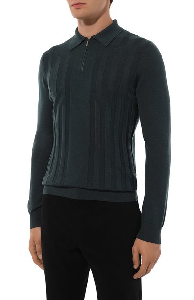 Поло из шерсти и шелка ZILLI, арт. KZP001M0230VCRS00, фото 3