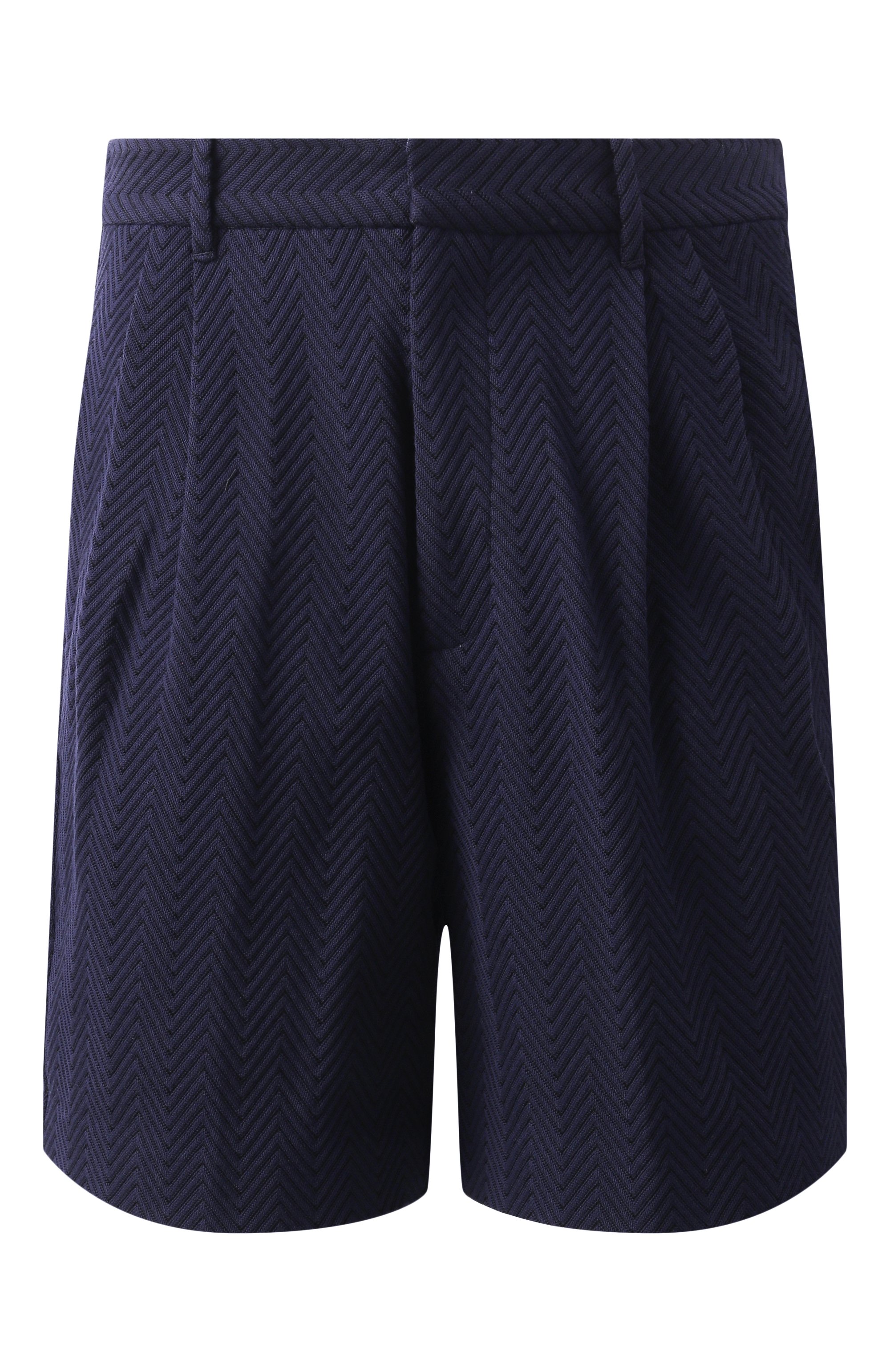 Шорты из хлопка и вискозы MISSONI темно-синего цвета по цене 108500 руб., арт. UC25SI00/BR00JC, фото 1 Шорты из хлопка и вискозы MISSONI, арт. UC25SI00/BR00JC, фото 1