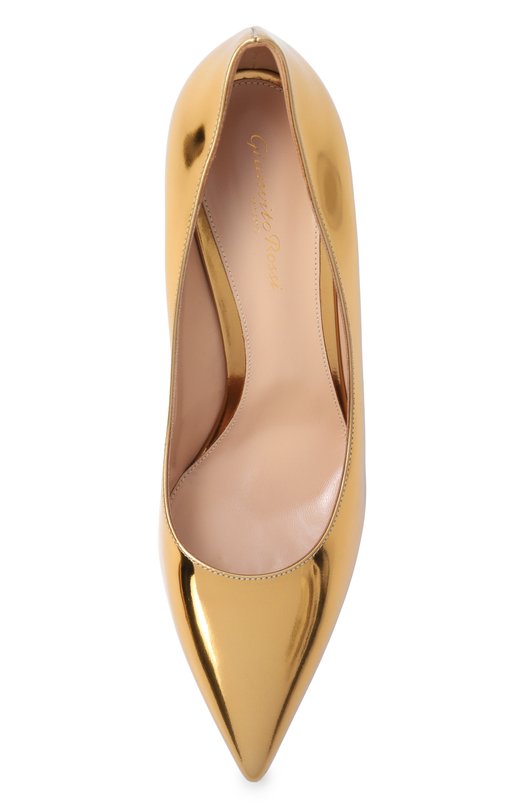 Кожаные туфли Gianvito 85 Gianvito Rossi G24580.85RIC.METMEK0 Золотой  G24580.85RIC.METMEK0 Фото 6