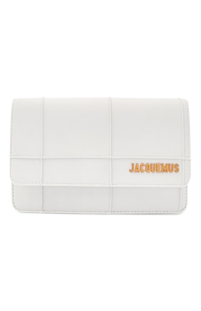 Женская сумка le riviera mini JACQUEMUS белого цвета, арт. 203BA09/308100 | Фото 1 (Размер: mini; Материал: Натуральная кожа; Сумки-технические: Сумки через плечо; Драгоценные камни: Проставлено; Материал сплава: Проставлено)