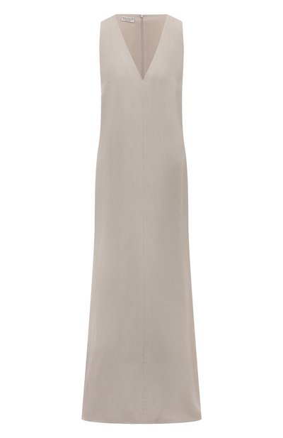 Женское платье из вискозы и льна BRUNELLO CUCINELLI, арт. MH126A4812