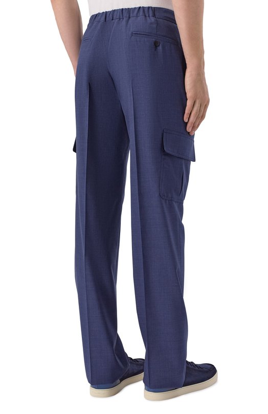 Шерстяные брюки-карго MVST M26.CSM.T412/751 Синий  M26.CSM.T412/751 Фото 4