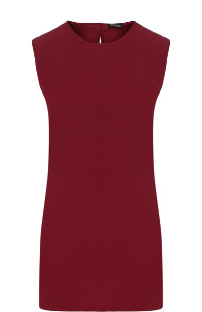 Женский однотонный шелковый топ свободного кроя KITON, арт. D45444K0333715002