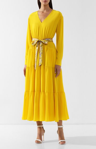 Шелковое платье с поясом EMILIO PUCCI, арт. 9ERH70/9E665, фото 3