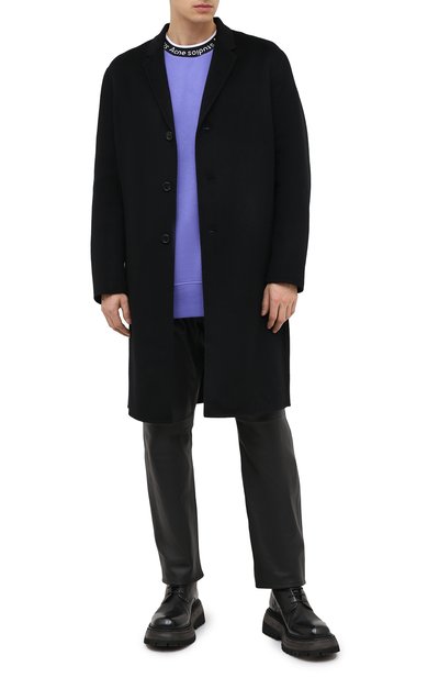 Шерстяное пальто ACNE STUDIOS черного цвета по цене 99850 руб., арт. B90467, фото 2 Шерстяное пальто ACNE STUDIOS, арт. B90467, фото 2