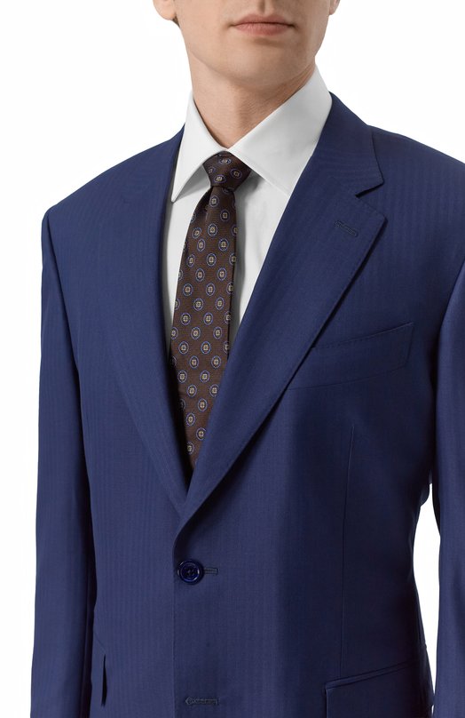 Шерстяной костюм Stefano Ricci M1SFFI2022/HB Синий  M1SFFI2022/HB Фото 6