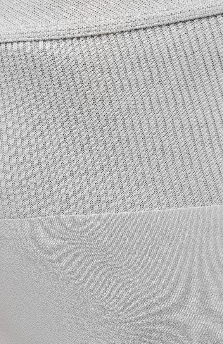 Женская юбка RICK OWENS светло-серого цвета, арт. RP21S3333/CC | Фото 5 (Длина Ж (юбки, платья, шорты): Макси; Стили: Минимализм; Женское Кросс-КТ: Юбка-одежда; Материал внешний: Синтетический материал, Шелк; Региональные ограничения белый список (Axapta Mercury): RU)