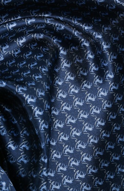 Шелковый платок CORNELIANI темно-синего цвета по цене 7995 руб., арт. 85UF27-0120396/00, фото 2 Шелковый платок CORNELIANI, арт. 85UF27-0120396/00, фото 2