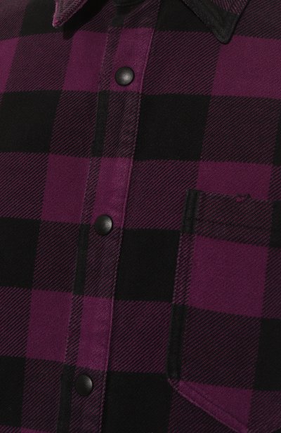 Хлопковая рубашка PALM ANGELS, арт. PMGA024F22FAB001, фото 5