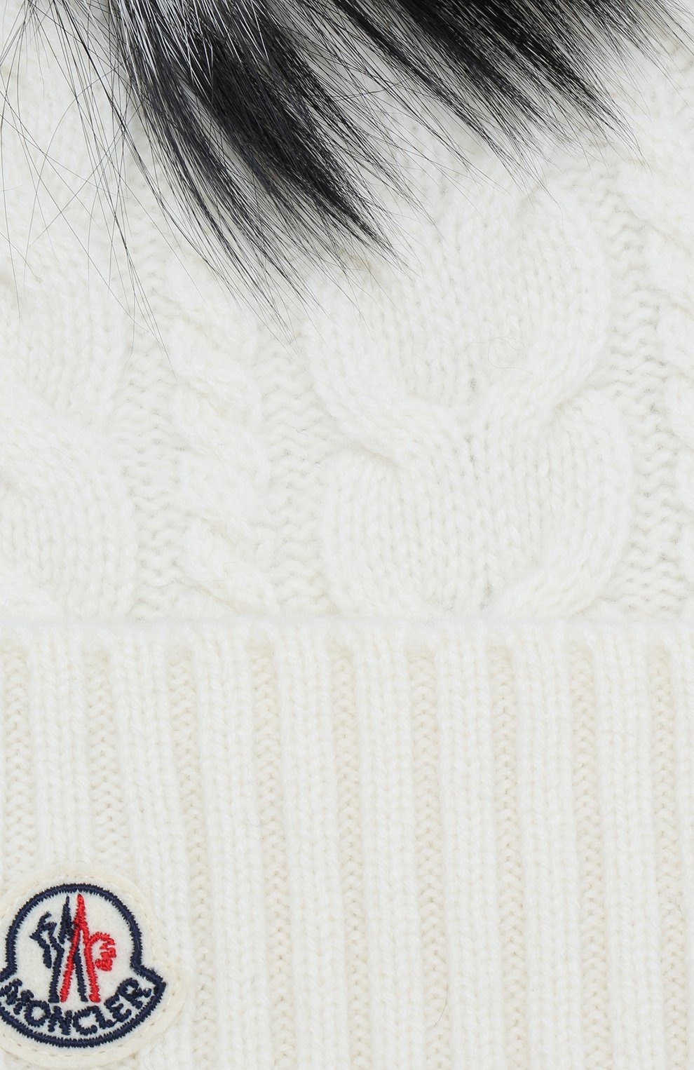 Шапка из смеси шерсти и кашемира с меховым помпоном MONCLER, арт. D2-093-99608-10-948AK, фото 3