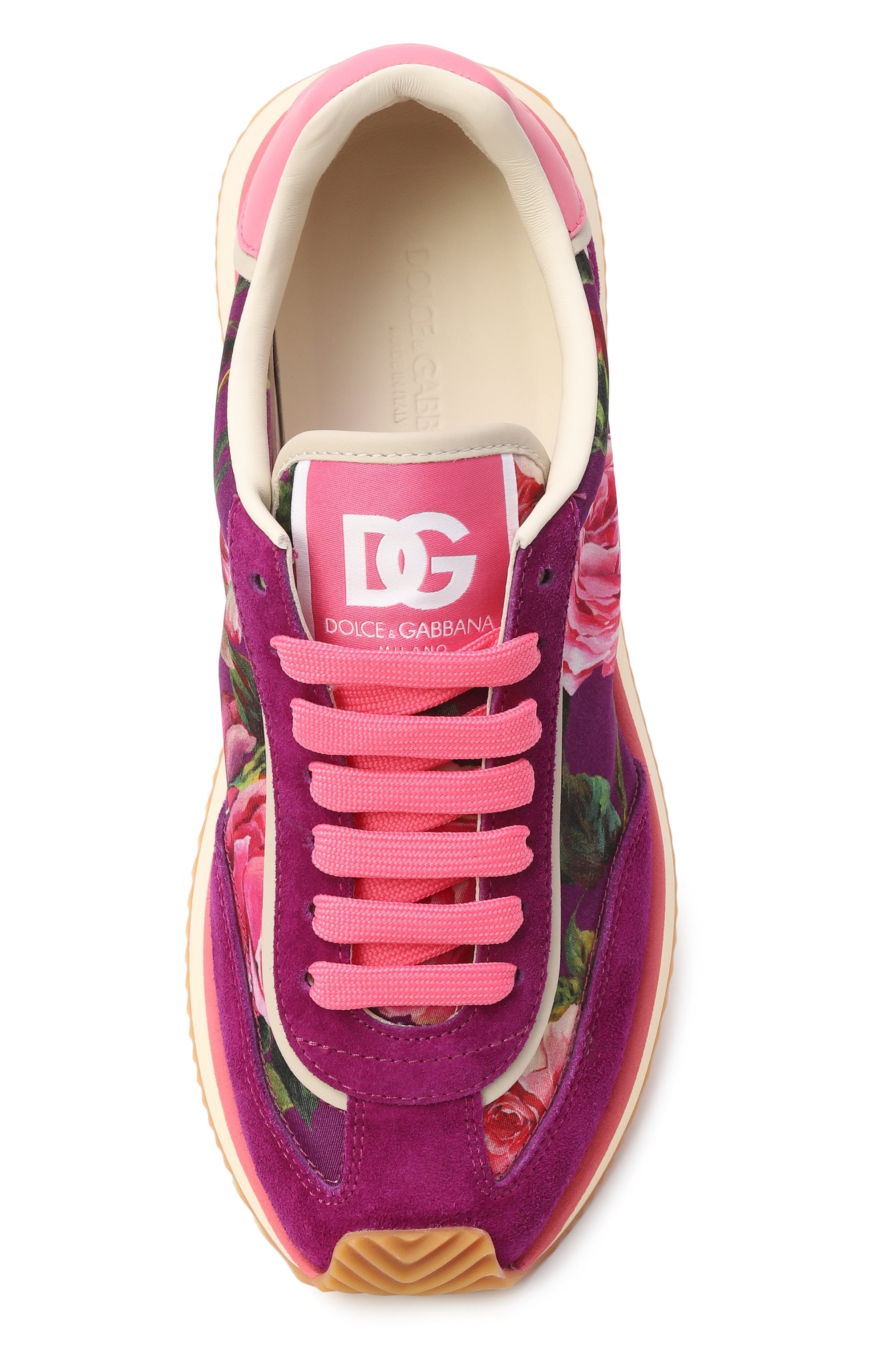 Комбинированные кроссовки dg cushion DOLCE & GABBANA, арт. CK2288/A6N66, фото 6