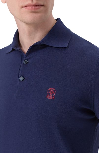 Хлопковое поло BRUNELLO CUCINELLI, арт. M29800195, фото 5