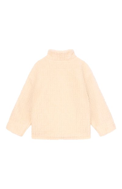 Куртка из экомеха FENDI кремового цвета по цене 111500 руб., арт. JUA284/AY8J/3A-6A, фото 2 Куртка из экомеха FENDI, арт. JUA284/AY8J/3A-6A, фото 2