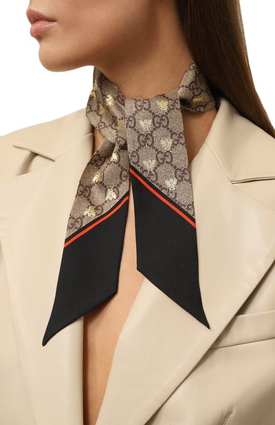 Шелковый шарф-бандо GUCCI, арт. 499226 3G001, фото 2