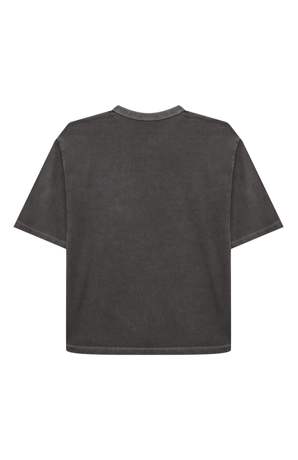 Хлопковая футболка ZADIG AND VOLTAIRE темно-серого цвета по цене 9950 руб., арт. X60233, фото 2 Хлопковая футболка ZADIG AND VOLTAIRE, арт. X60233, фото 2