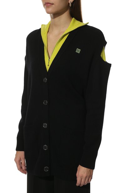 Кардиган из шерсти и кашемира GIVENCHY, арт. BW90ES4ZBJ, фото 3