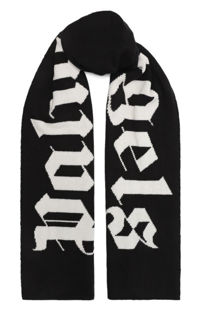Шарф из хлопка и шерсти PALM ANGELS, арт. PBMA008C99KNI002