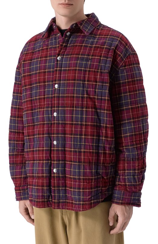 Утепленная куртка-рубашка Off-White 0MES01AF25FAB002 Бордовый  0MES01AF25FAB002 Фото 3