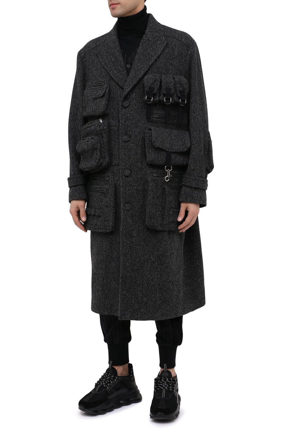 Шерстяное пальто DOLCE & GABBANA, арт. G024KT/FC2E6, фото 4