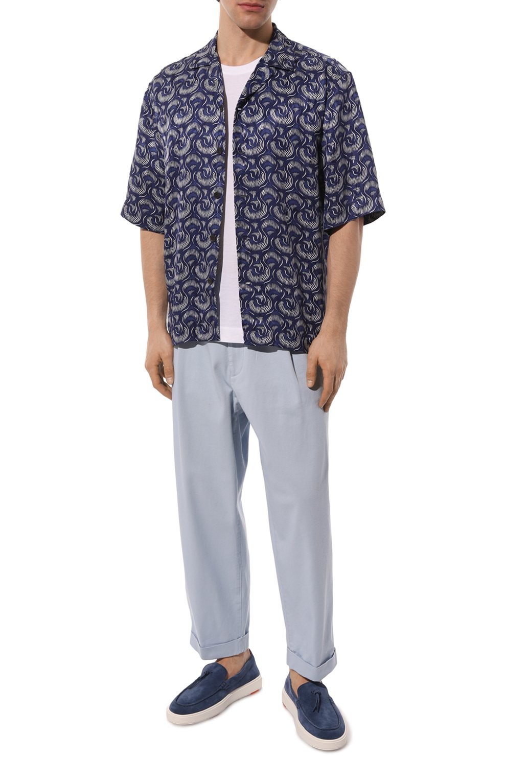 Замшевые лоферы SANTONI, арт. MBCD21439BARCSB5U48, фото 2