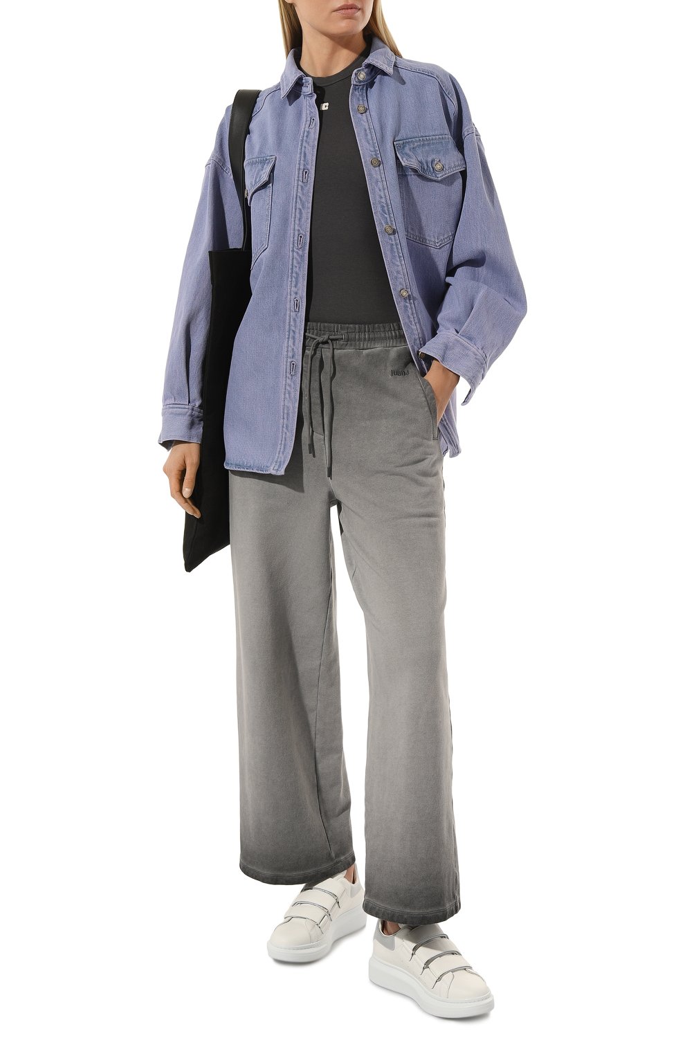 Кожаные кеды oversized ALEXANDER MCQUEEN, арт. 721411/WICGI, фото 2