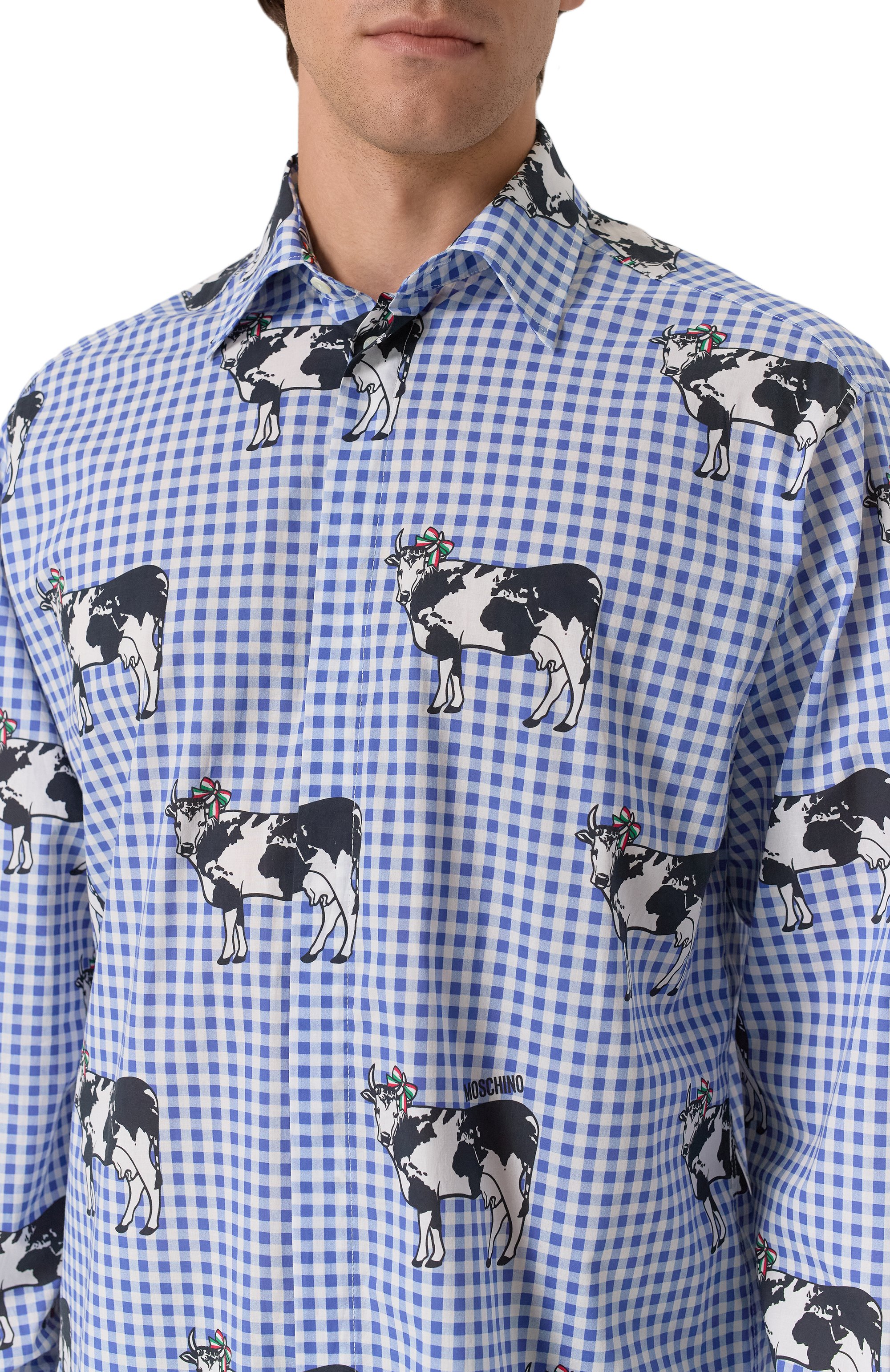 Хлопковая рубашка MOSCHINO, арт. V0211/5254, фото 5