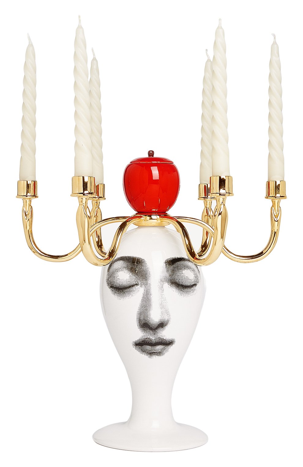 Подсвечник sul tardi peccato originale FORNASETTI белого цвета по цене 267000 руб., арт. FPC044Z-FP, фото 2 Подсвечник sul tardi peccato originale FORNASETTI, арт. FPC044Z-FP, фото 2