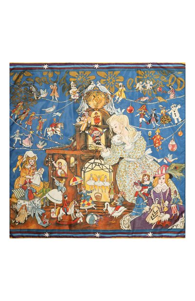 Шелковый платок щелкунчик GOURJI, арт. T23NCR7R/1, фото 4