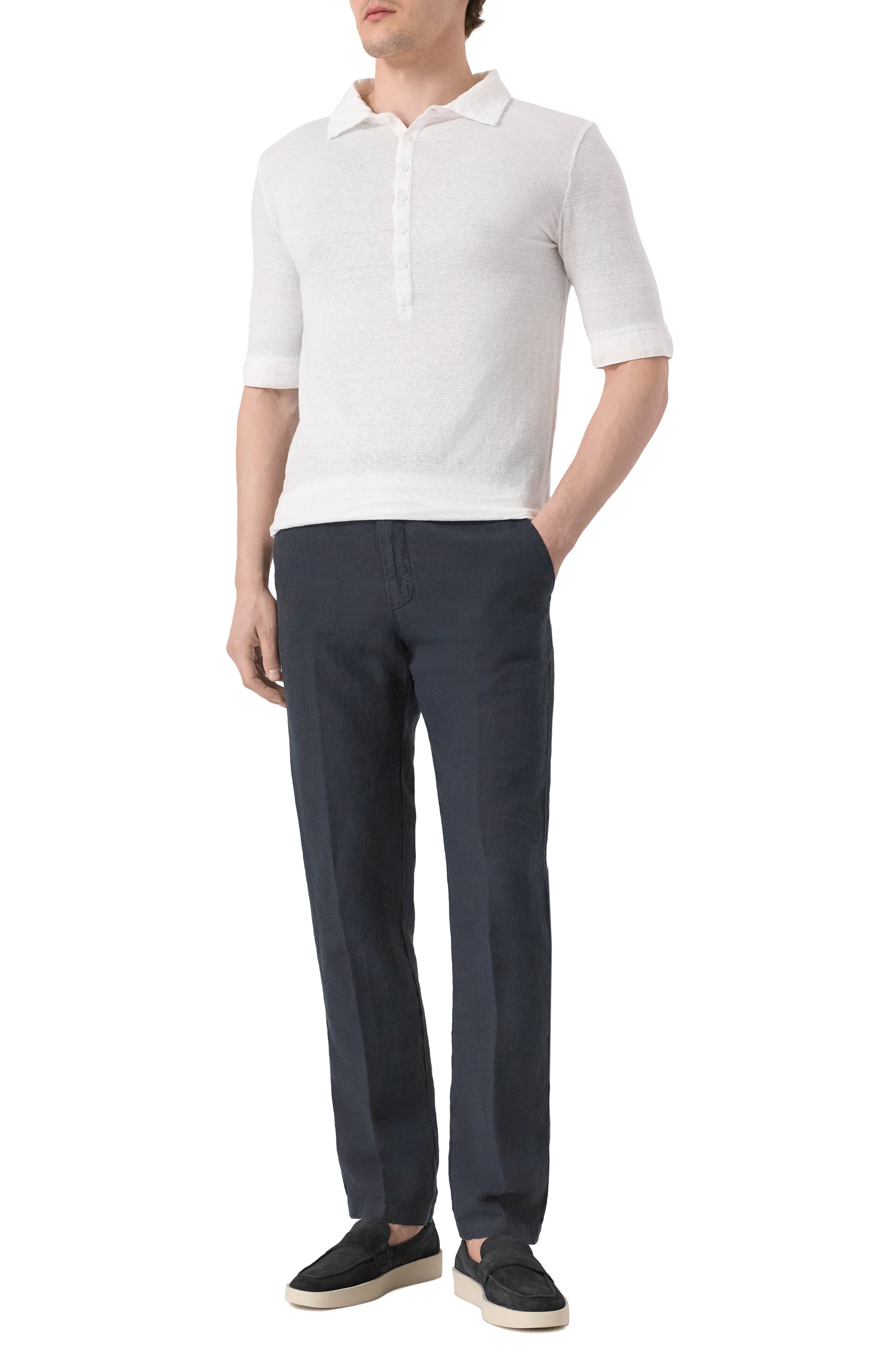 Льняное поло NEVER ENOUGH, арт. MP0007, фото 2