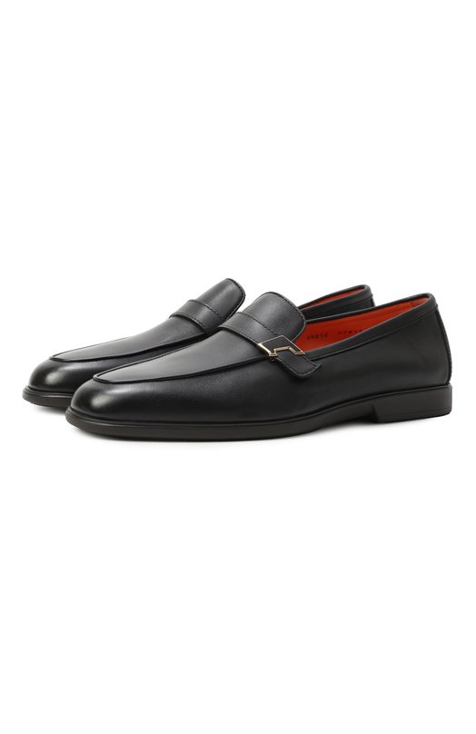 фото Кожаные лоферы malibu santoni