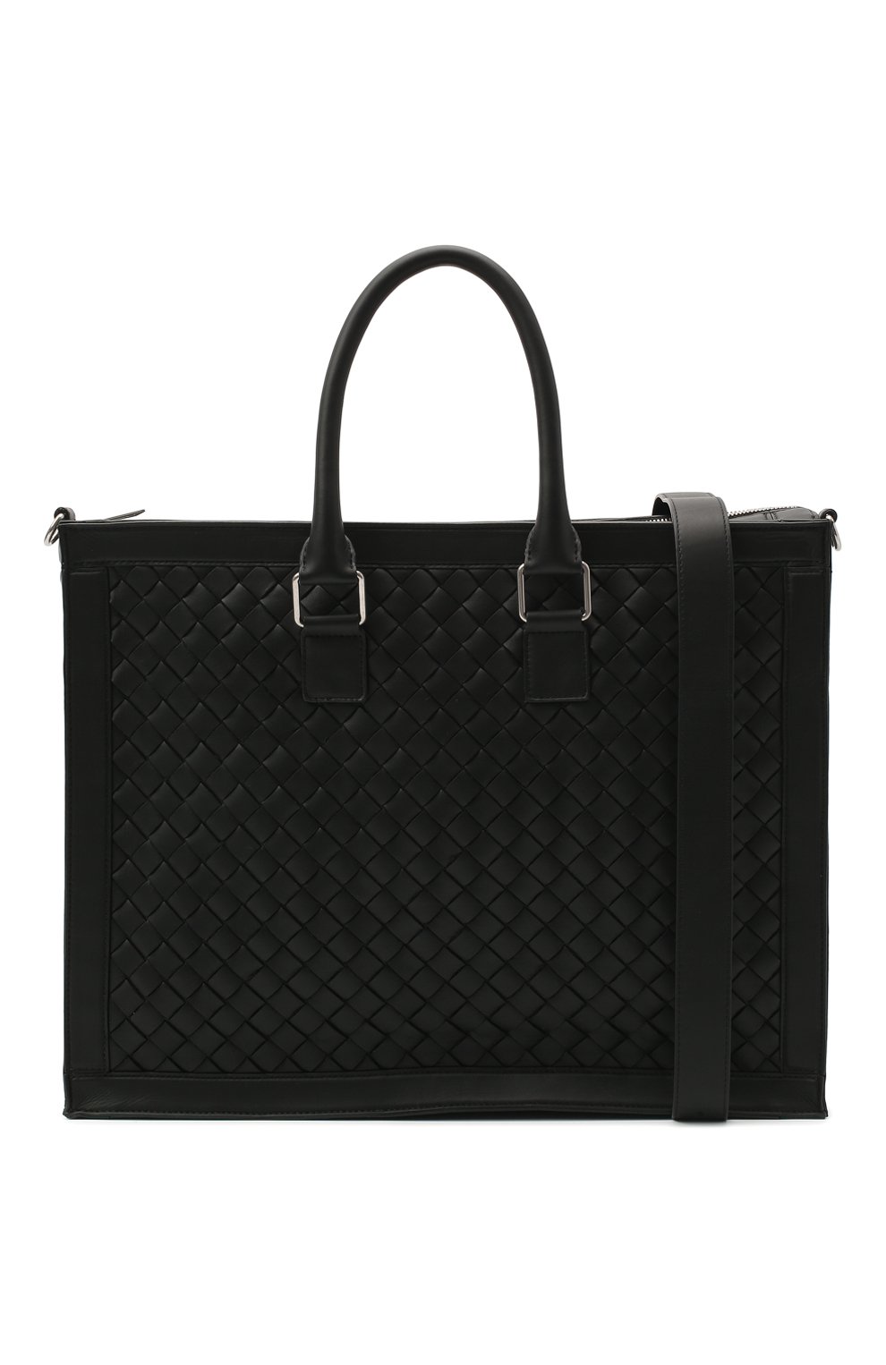 Кожаная сумка BOTTEGA VENETA черного цвета по цене 390500 руб., арт. 641025/V05J1, фото 6 Кожаная сумка BOTTEGA VENETA, арт. 641025/V05J1, фото 6