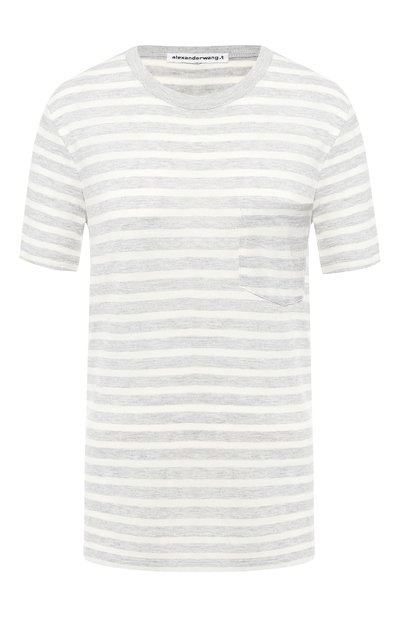 Женская футболка из смеси вискозы и льна ALEXANDERWANG.T, арт. 4C491020A4