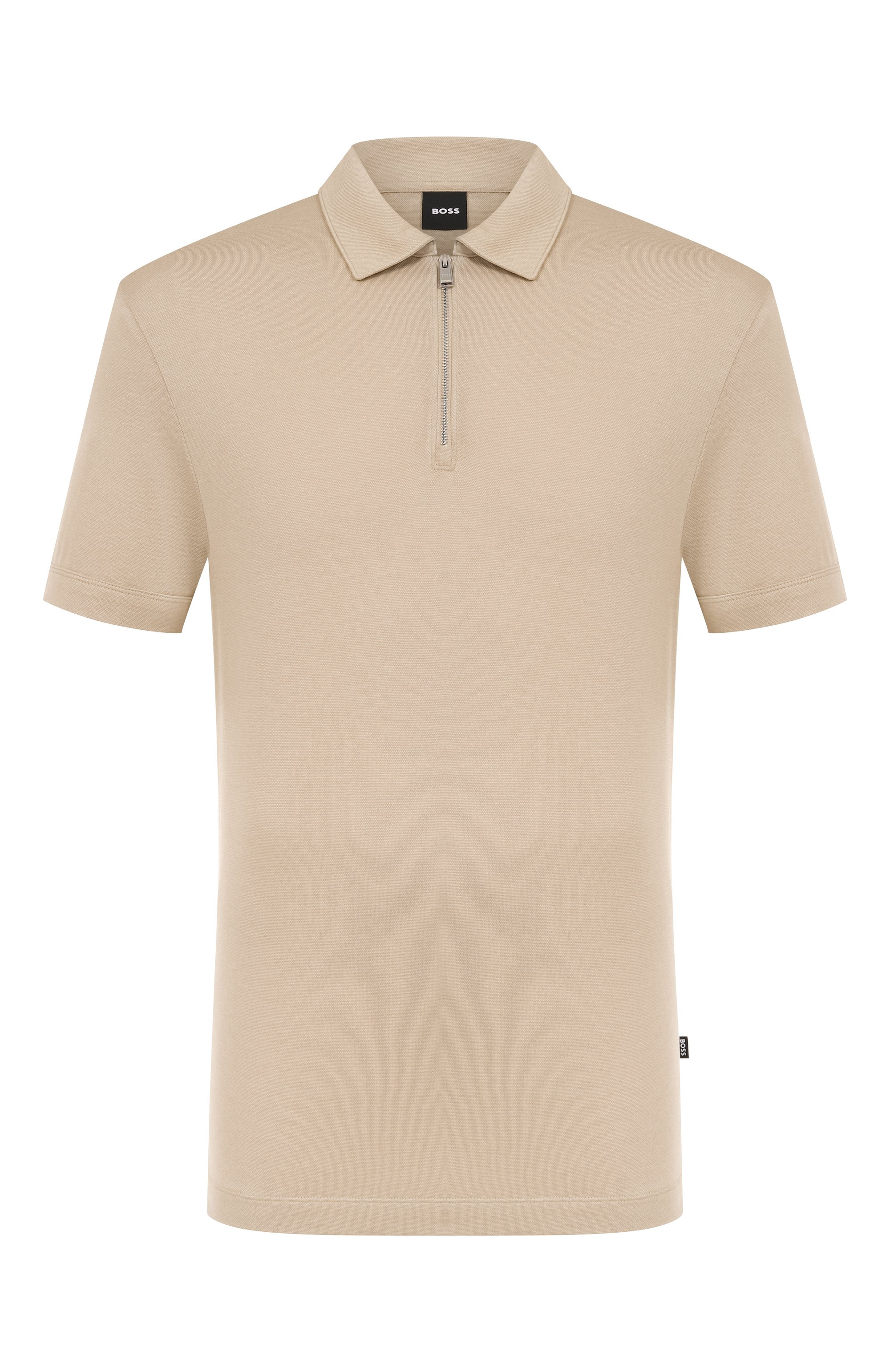 Поло из лиоцелла и хлопка BOSS бежевого цвета по цене 19950 руб., арт. 50544091, фото 1 Поло из лиоцелла и хлопка BOSS, арт. 50544091, фото 1