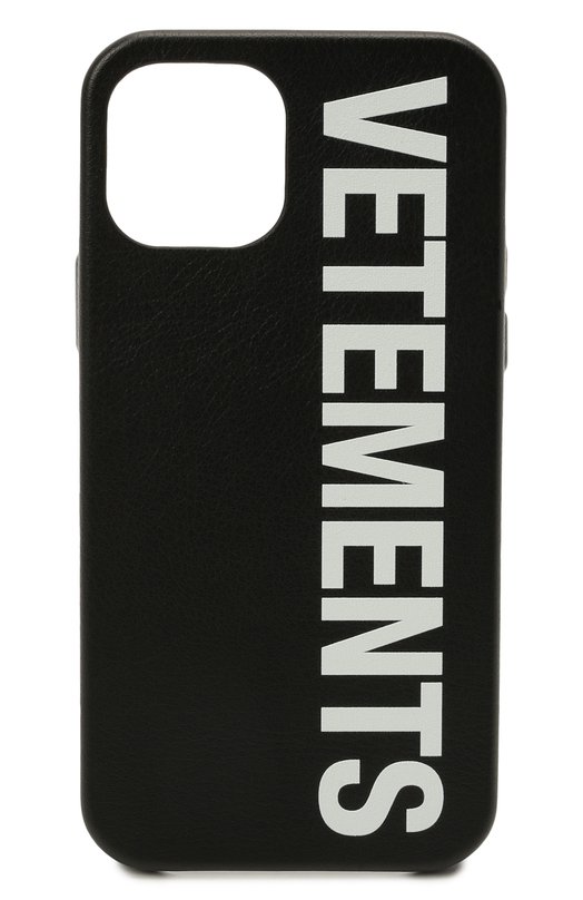 

Кожаный чехол для iPhone 12 Pro VETEMENTS, Чёрный