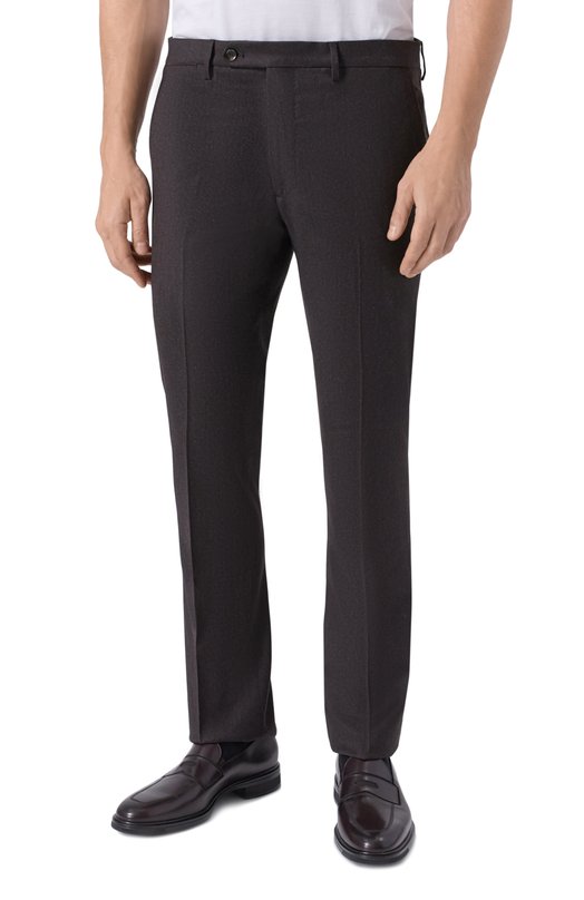 Брюки из шерсти и кашемира Andrea Campagna SC/1 ALC/ZG1202X Коричневый  SC/1 ALC/ZG1202X Фото 3