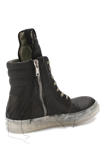 Высокие кожаные кеды RICK OWENS, арт. RU19S2884/LC0M12, фото 4