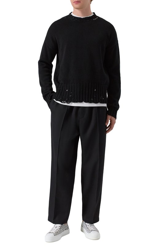 Текстильные кеды City Givenchy BH0050/H0VC Чёрно-белый  BH0050/H0VC Фото 2