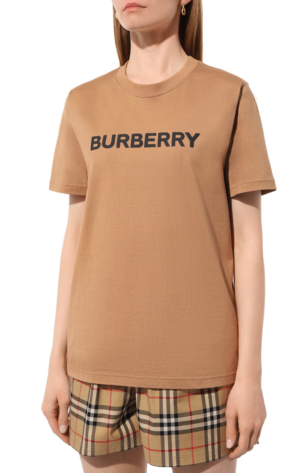 Хлопковая футболка BURBERRY, арт. 8080427, фото 3