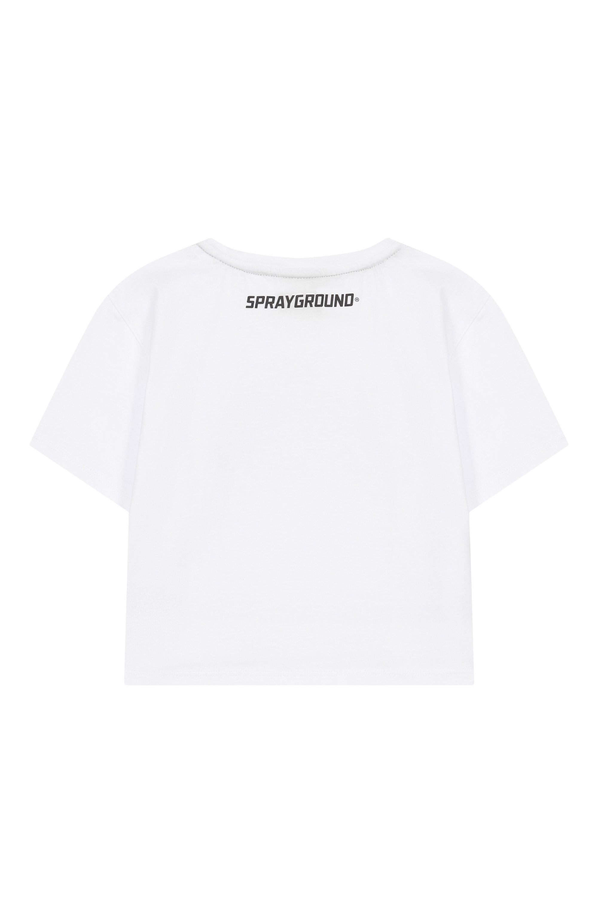 Хлопковая футболка SPRAYGROUND, арт. SPY961WHT/NE0N FL0RAL CR0P TSHIRT WHT J, фото 2