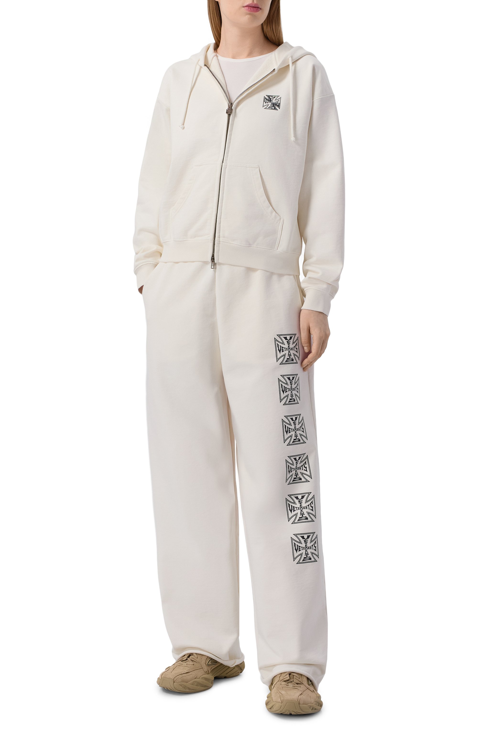 Хлопковые брюки VETEMENTS, арт. ME76SP166V/1302 M0LLET0N, фото 3